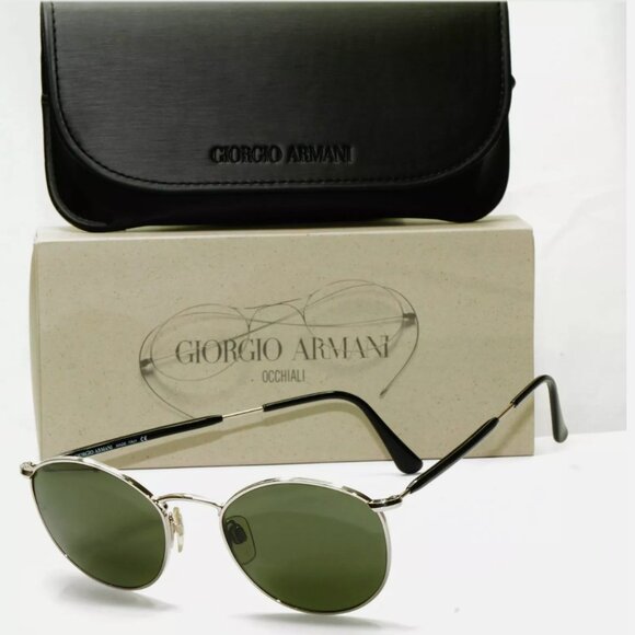 Authentic Giorgio Armani Vintage Sunglasses Silver Mens...